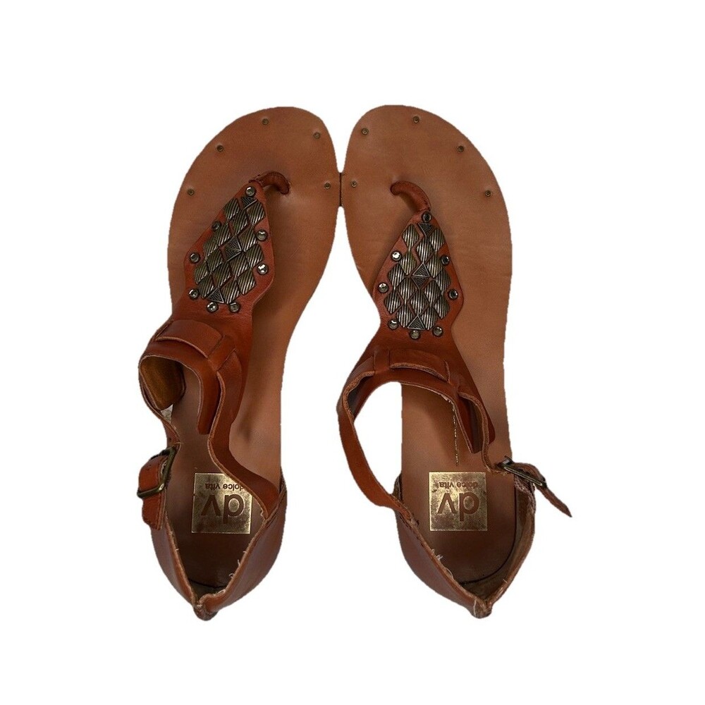 Dolce Vita DV Anthro Strappy Adjustable Strap Studded Summer Sandals Size 10